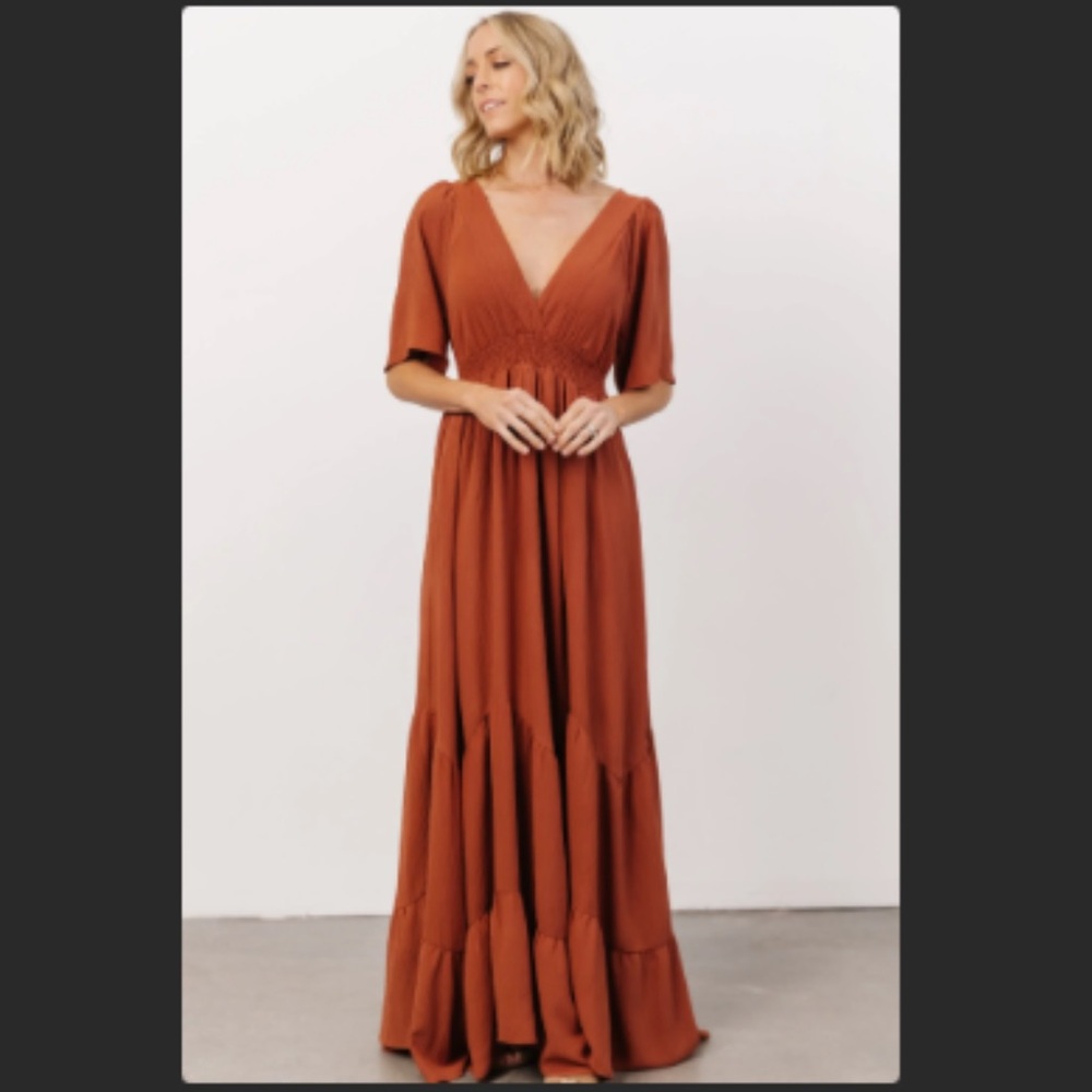 Baltic Born Delilah Maxi Dress | Terracotta